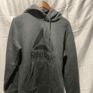 Reebok Men’s Black Pullover Hoodie - Small - Classic Athletic Sweatshirt